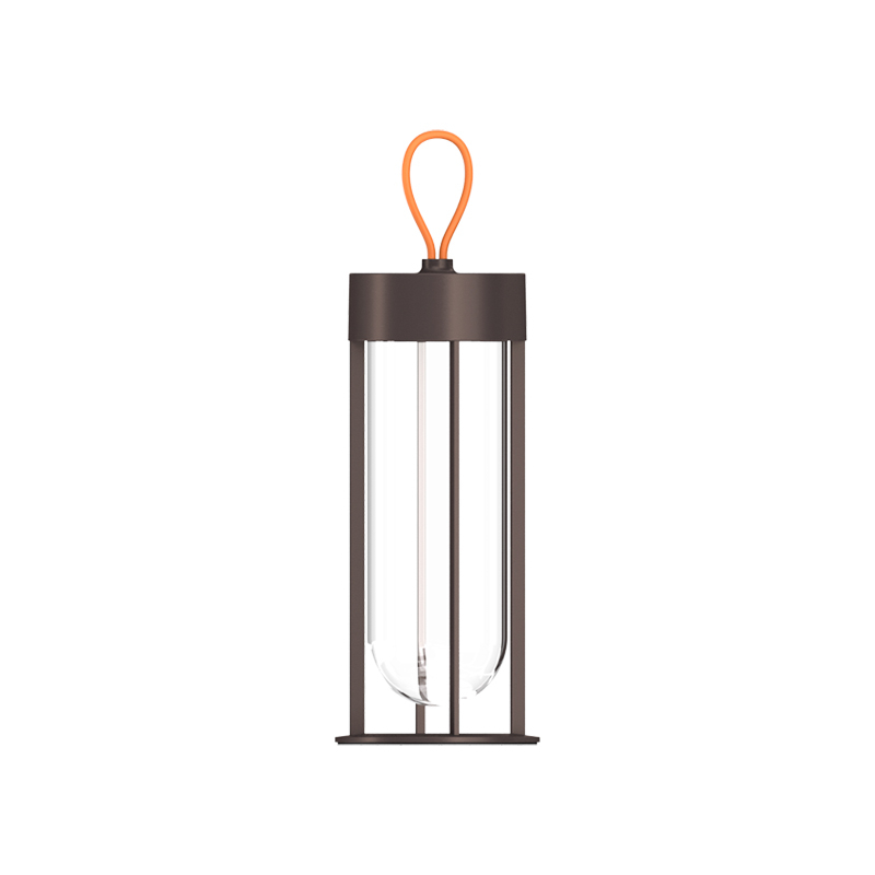 Lampe à poser IN VITRO UNPLUGGED Marron foncé FLOS