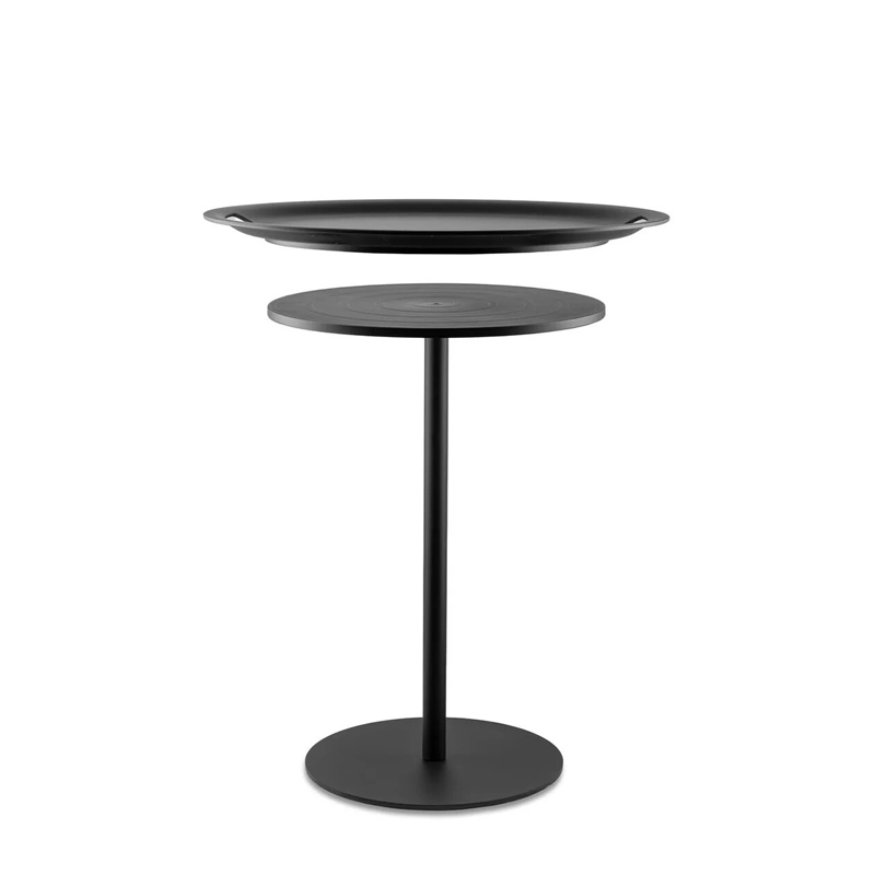 Table d'appoint guéridon OP-LA Noir ALESSI
