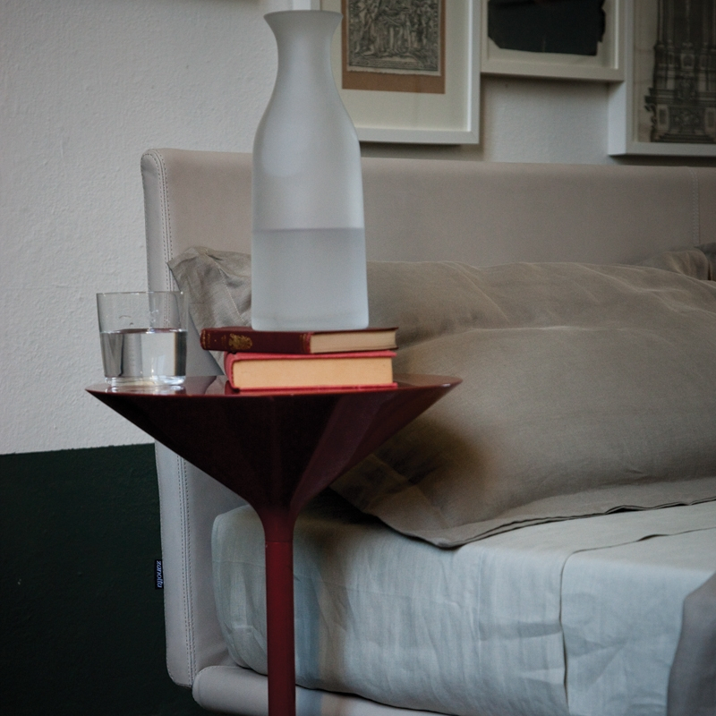 Table d'appoint guéridon TEMPO Orange ZANOTTA