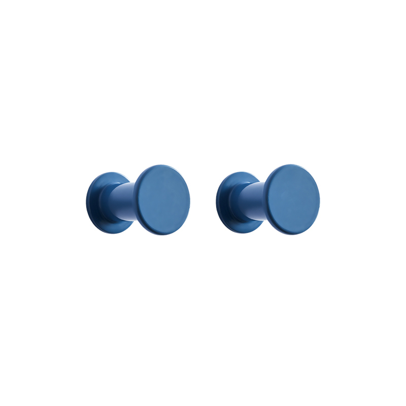 Patère Design Set de 2 patères BOLT Bleu HAY