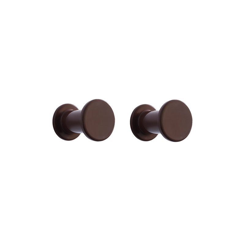 Patère Design Set de 2 patères BOLT Marron foncé HAY
