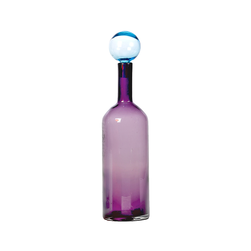 Carafe & verre Set de 4 Carafes BUBBLES AND BOTTLES L Multicolore  POLS POTTEN