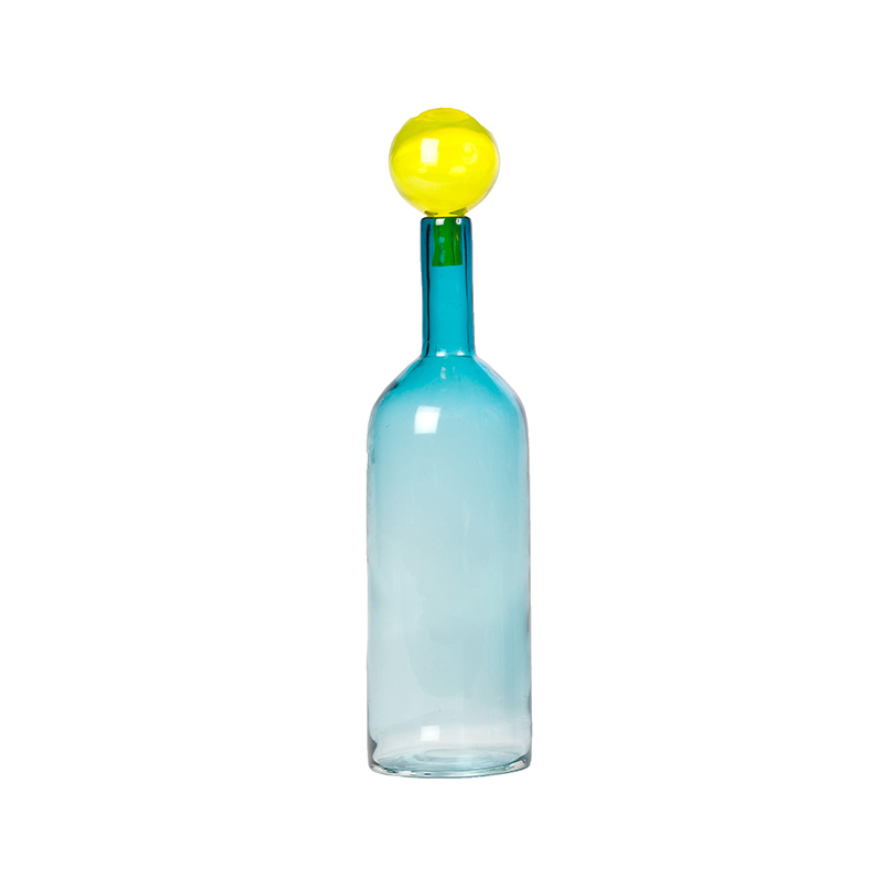 Carafe & verre Set de 4 Carafes BUBBLES AND BOTTLES L Multicolore  POLS POTTEN