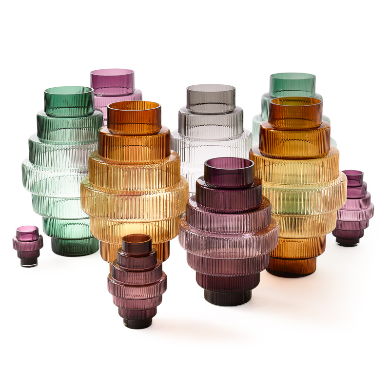 Vase Vase STEPS S Gris foncé POLS POTTEN