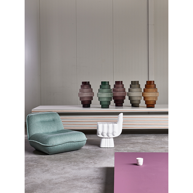 Vase Vase STEPS L Gris foncé POLS POTTEN