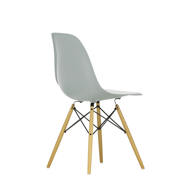 Chaise EAMES PLASTIC CHAIR DSW érable nuance de jaune Gris clair RE VITRA