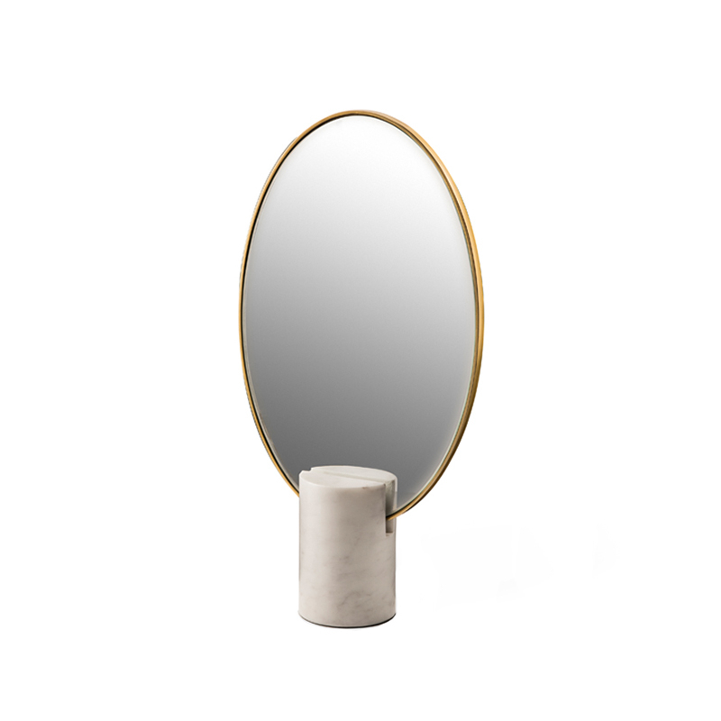 Miroir Miroir OVAL MARBRE Marbre blanc POLS POTTEN