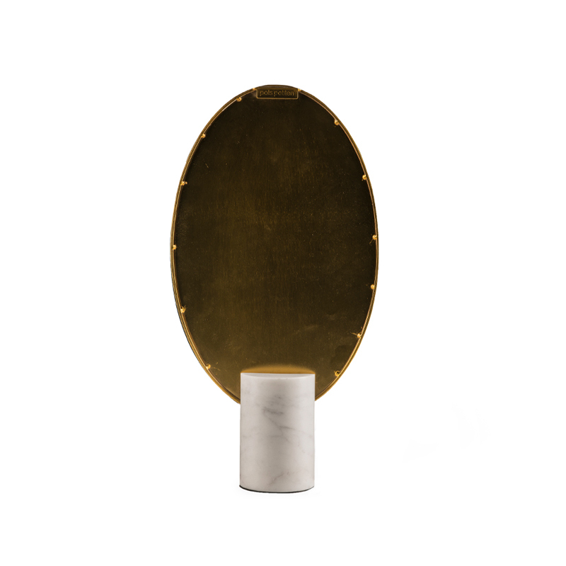 Miroir Miroir OVAL MARBRE Marbre blanc POLS POTTEN