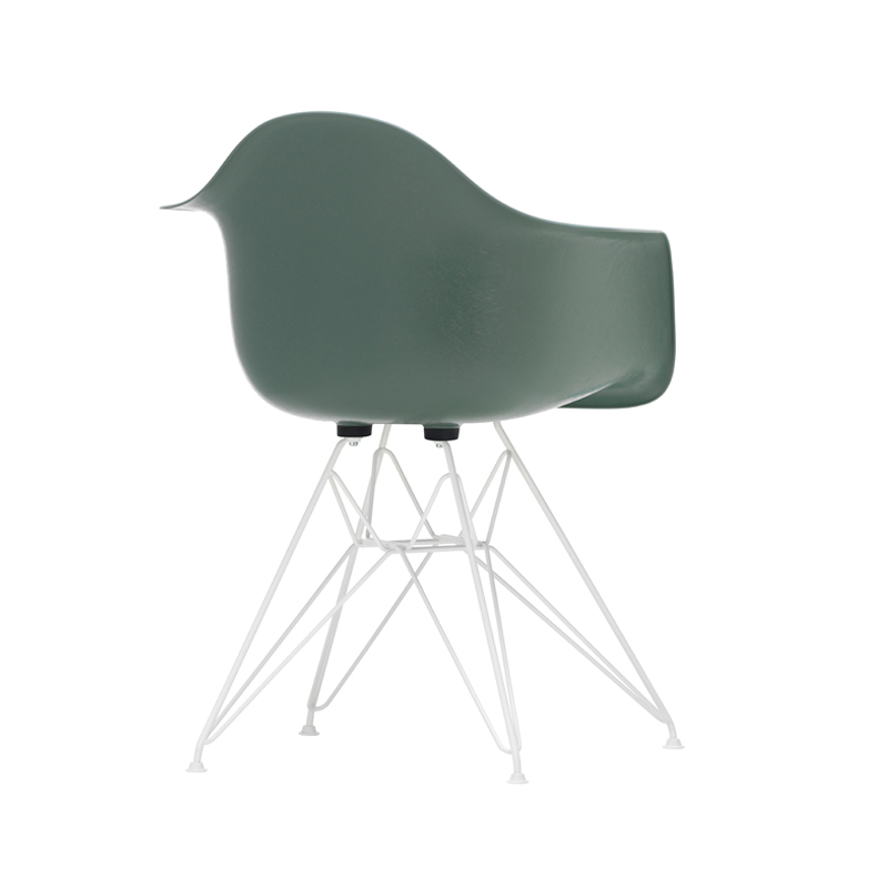 Chaise EAMES FIBERGLASS ARMCHAIR DAR Vert mousse Eames VITRA
