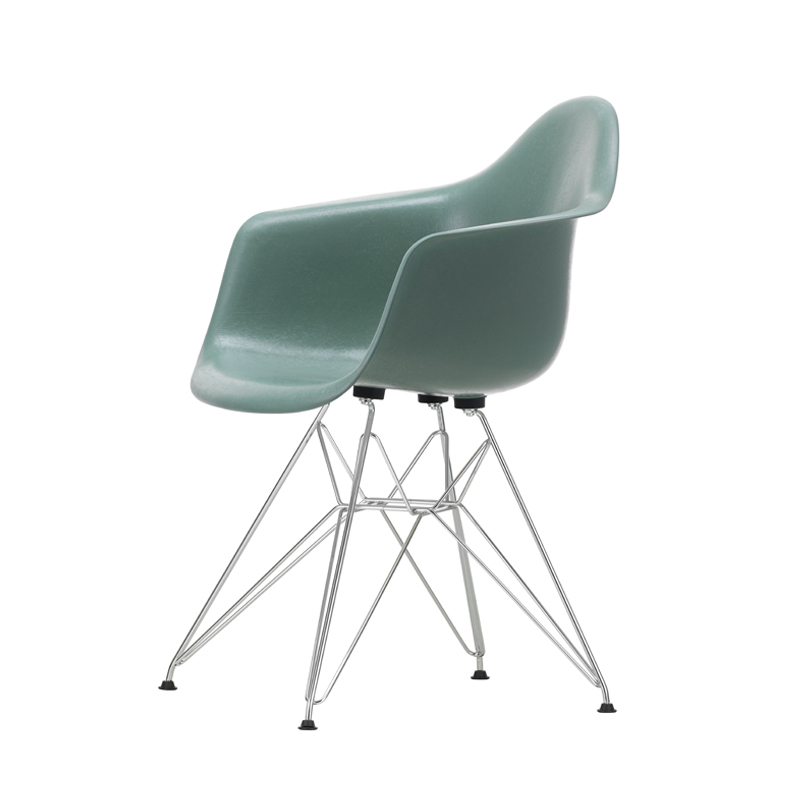 Chaise EAMES FIBERGLASS ARMCHAIR DAR Vert mousse Eames VITRA