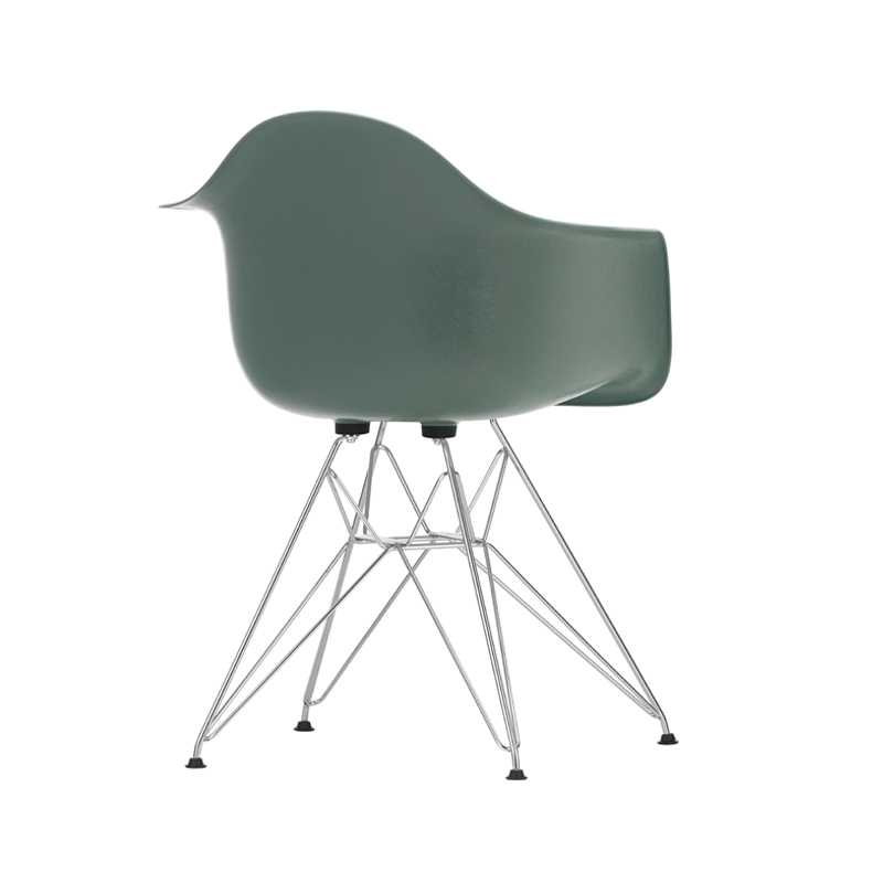 Chaise EAMES FIBERGLASS ARMCHAIR DAR Vert mousse Eames VITRA