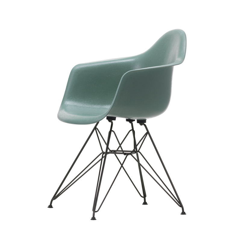 Chaise EAMES FIBERGLASS ARMCHAIR DAR Vert mousse Eames VITRA