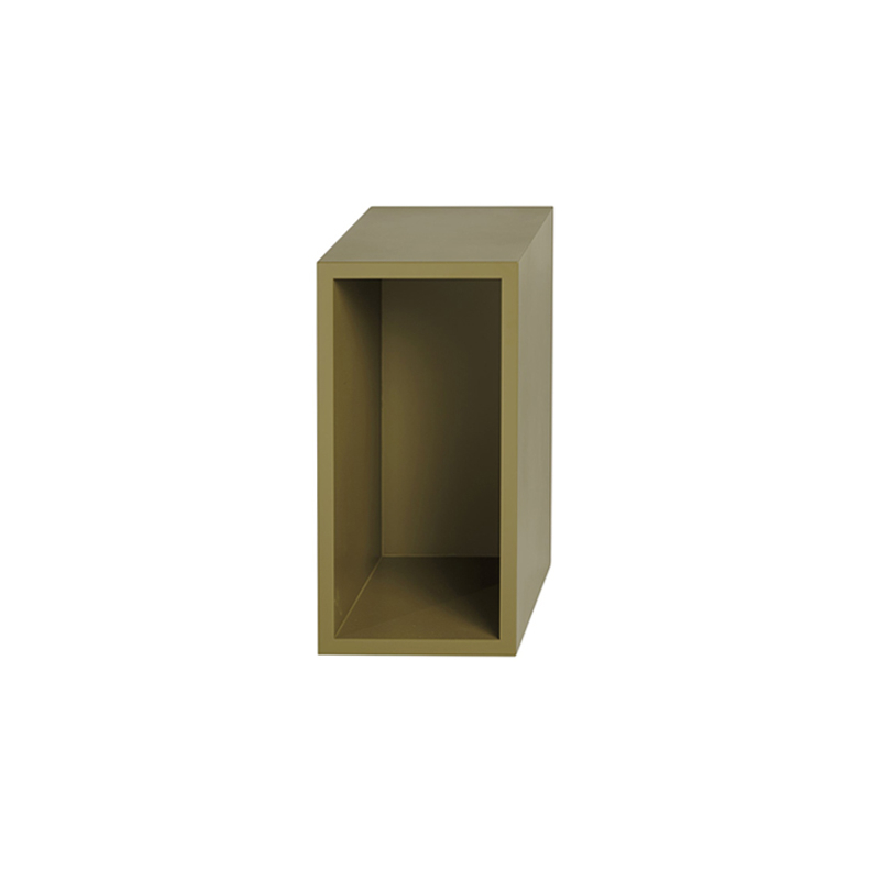 Etagère STACKED avec fond Vert brun MUUTO