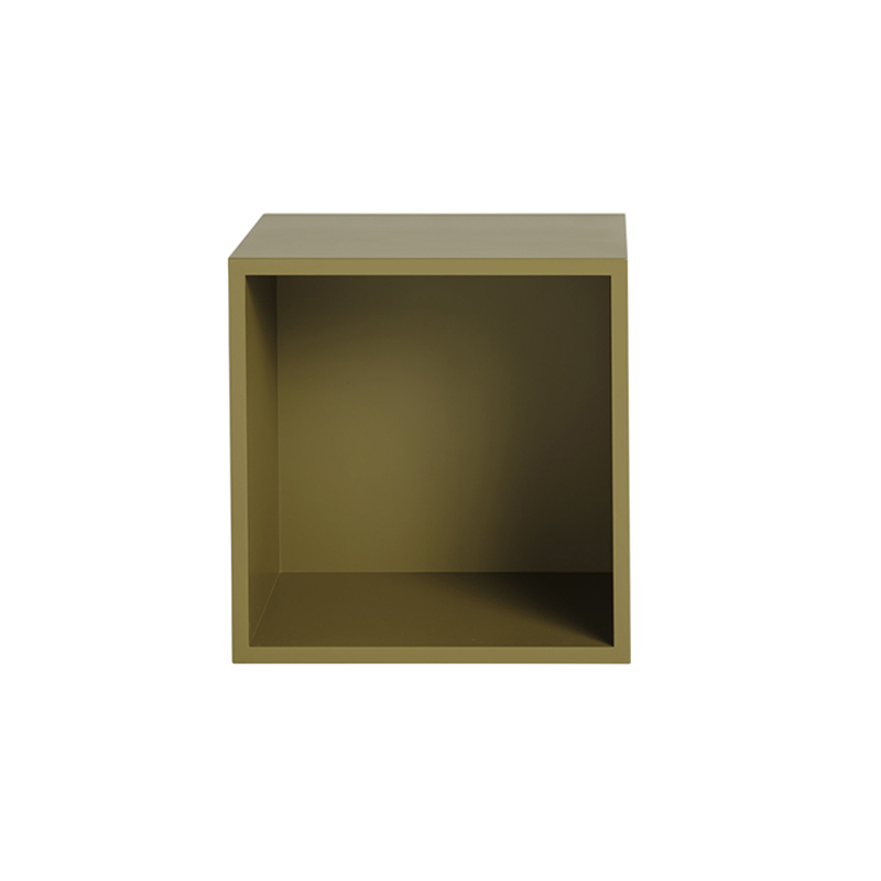 Etagère STACKED avec fond Vert brun MUUTO
