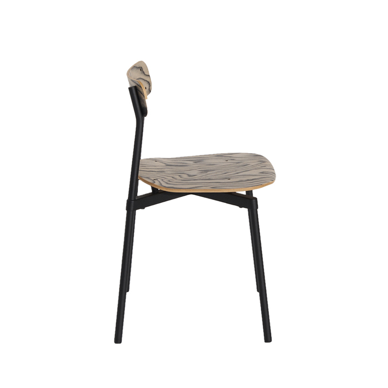 Chaise FROMME Bois Alpi/ noir PETITE FRITURE