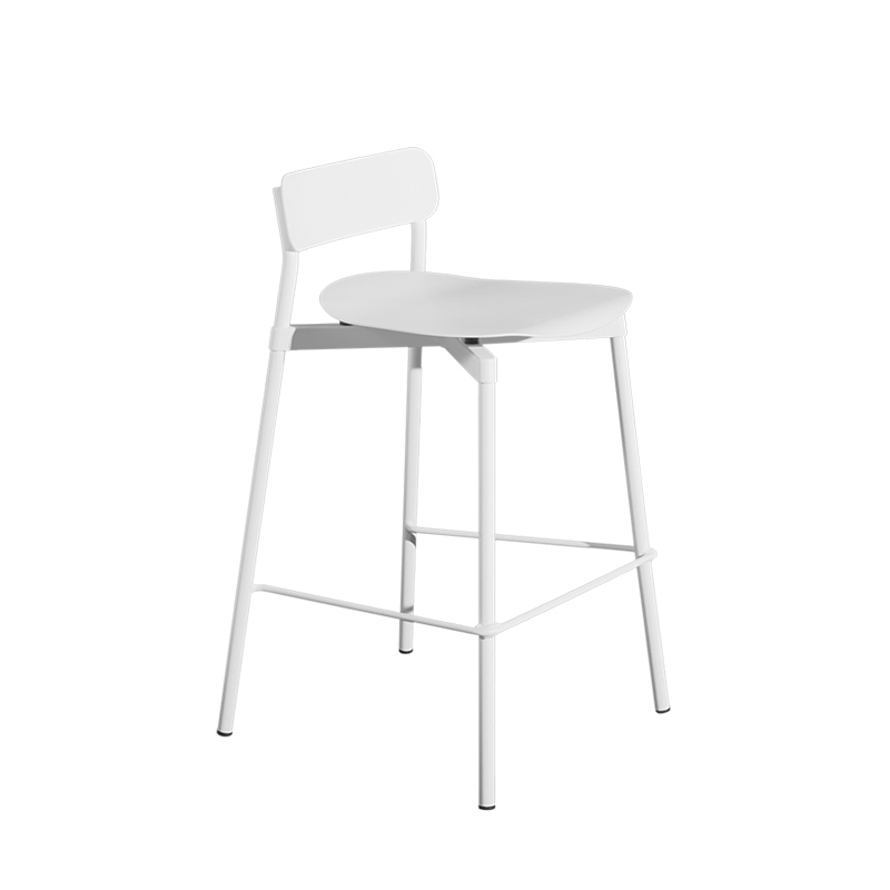 Tabouret haut FROMME H65 Blanc PETITE FRITURE