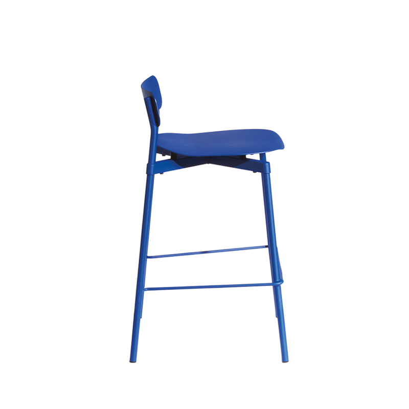 Tabouret haut FROMME H65 Bleu PETITE FRITURE