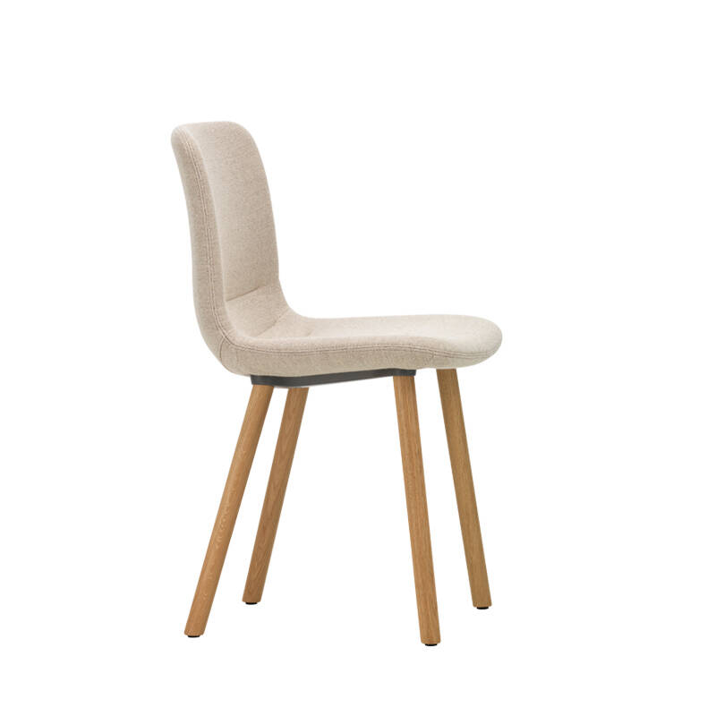 Chaise HAL SOFT WOOD Dumet 02 beige melange VITRA