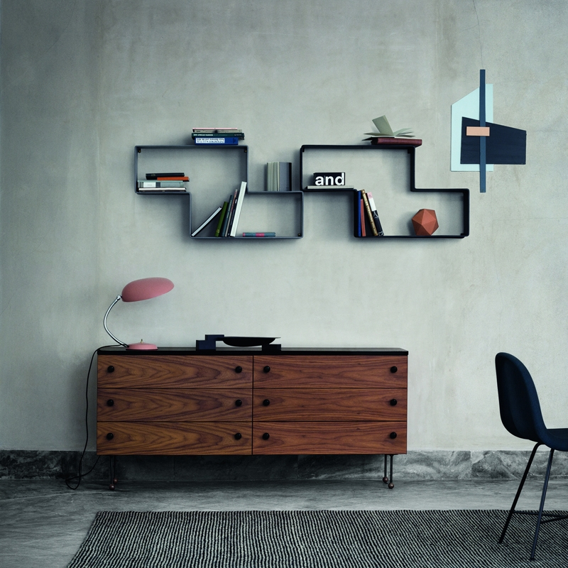 Etagère MATEGOT DEDAL BOOKSHELF Gris stone GUBI