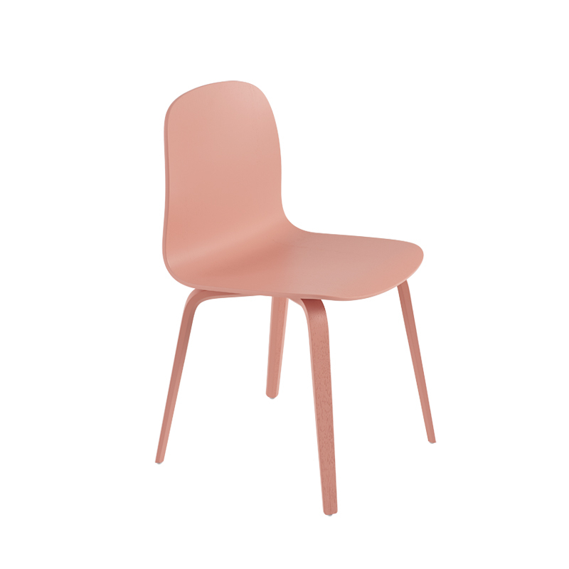 Chaise VISU pieds bois Rose MUUTO