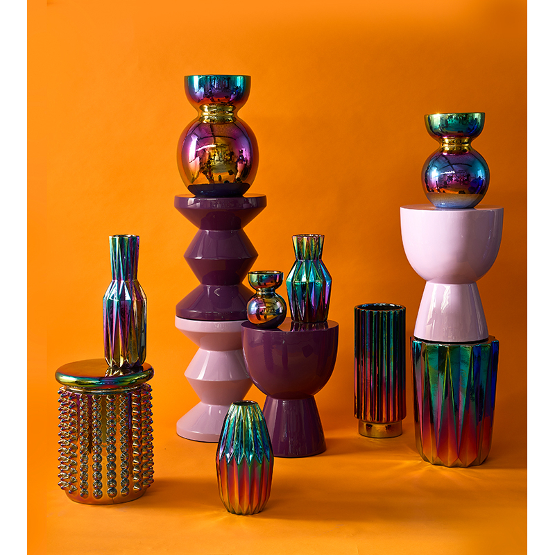 Vase Vase OILY FOLDS M Multicolore  POLS POTTEN