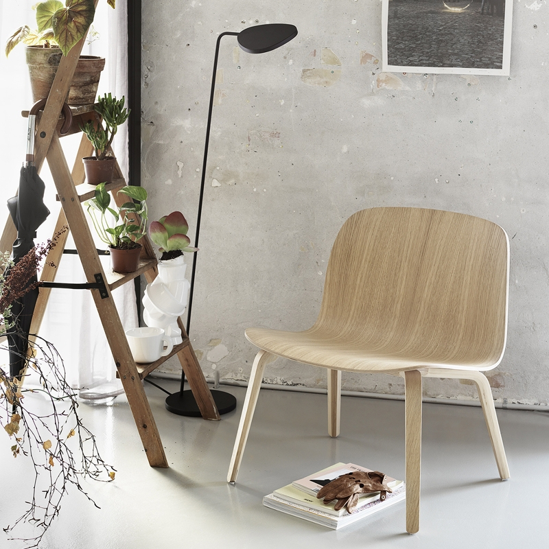 Fauteuil VISU LOUNGE Vert cendré MUUTO