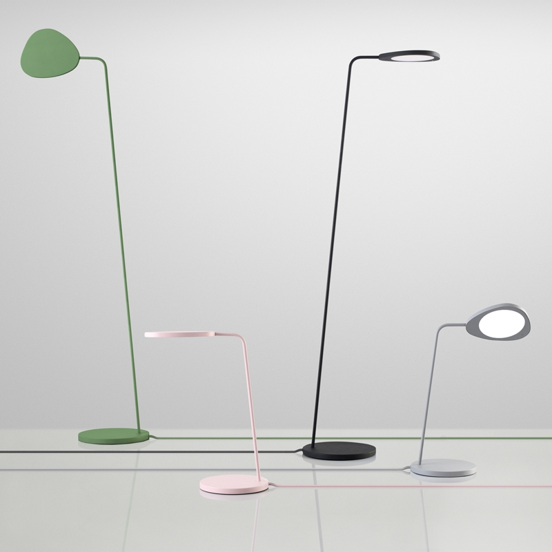 Lampadaire LEAF FLOOR LAMP Brun cuivré MUUTO
