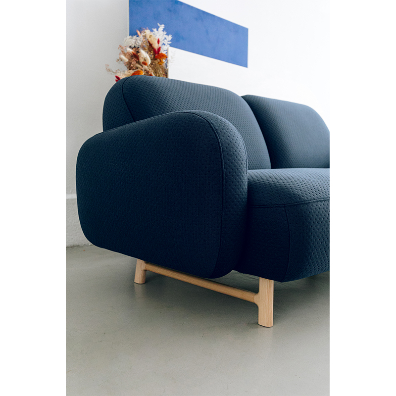 Canapé AUGUSTE 2 Places Bleu cobalt HARTO