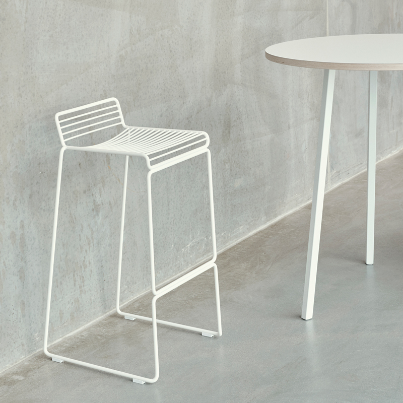 Tabouret haut HEE BARSTOOL H 75 Gris HAY
