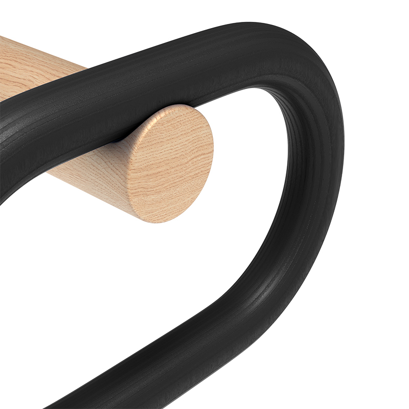 Patère Design Patère FERNAND Horizontale Noir HARTO