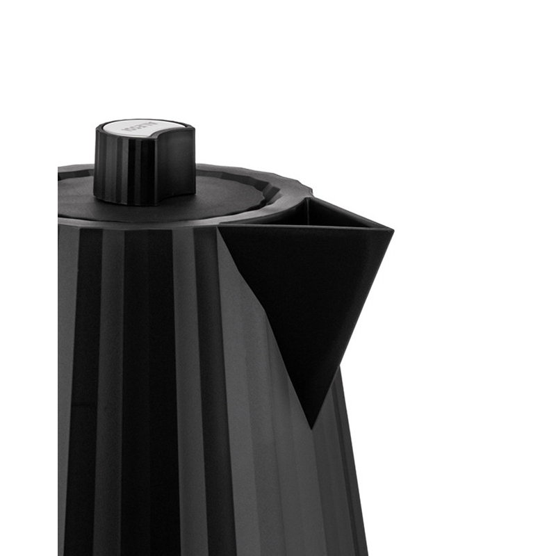 Café & Thé Bouilloire électrique PLISSÉ 1,7 L Noir ALESSI