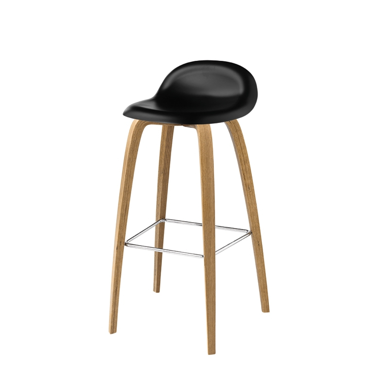 Tabouret haut 3D COUNTER STOOL Noir GUBI
