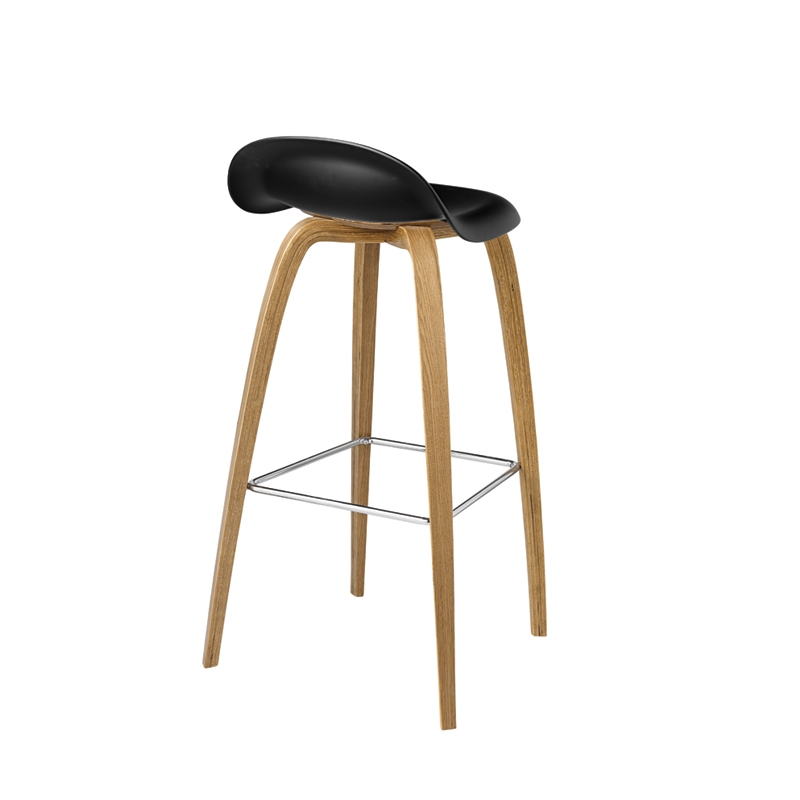 Tabouret haut 3D COUNTER STOOL Noir GUBI