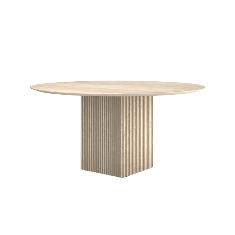 Table TEN ROUND Chêne huilé blanchi DK3