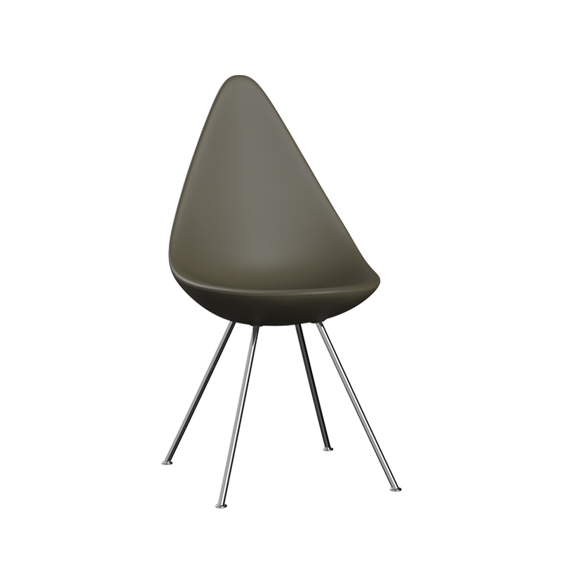 Chaise DROP Vert olive FRITZ HANSEN