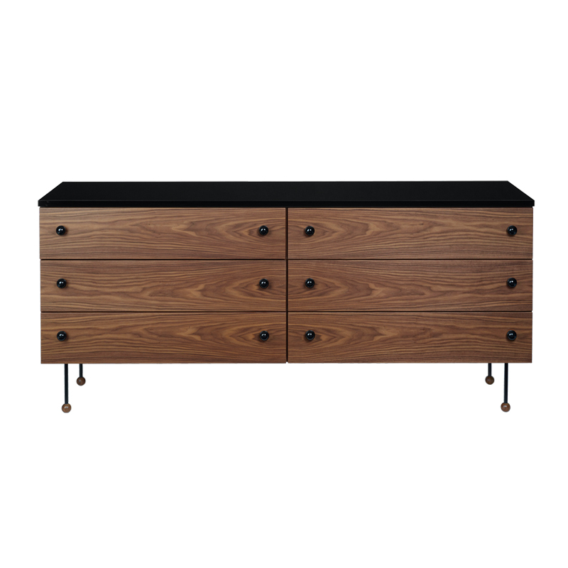 Meuble de rangement GROSSMAN 62 SERIES Commode 6 tiroirs GUBI