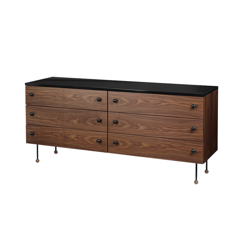 Meuble de rangement GROSSMAN 62 SERIES Commode 6 tiroirs GUBI