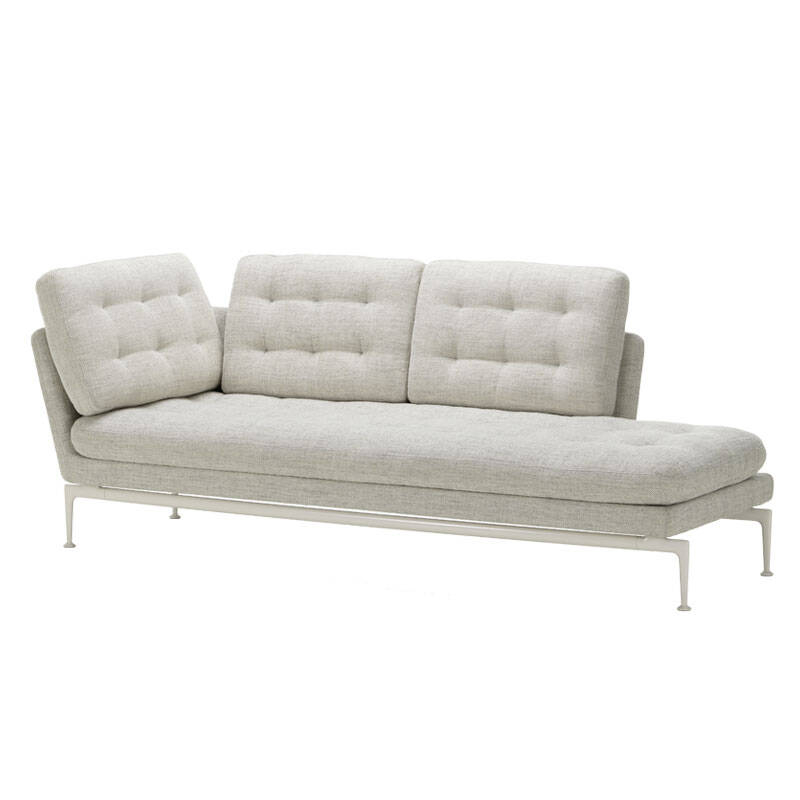 Canapé SUITA Capitonné chaise longue Stone melange VITRA