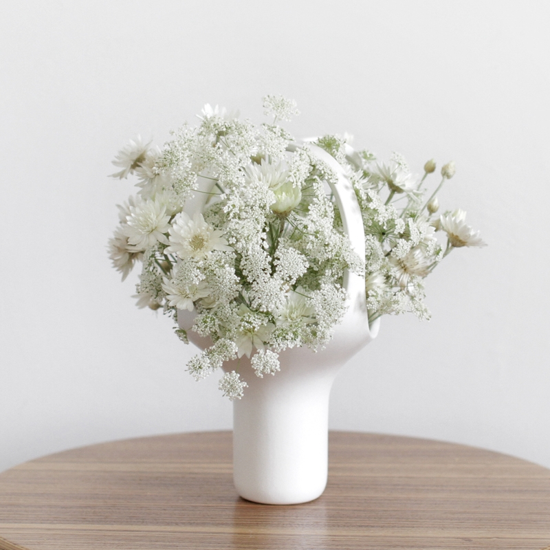 Vase Vase HEIRLOOM 1 Blanc MOUSTACHE
