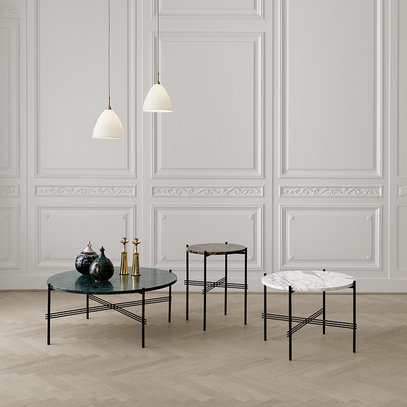 Table basse TS COFFEE Ø 55 Marbre Emperador marron GUBI