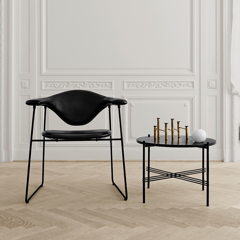 Table basse TS COFFEE Ø 55 Marbre Emperador marron GUBI