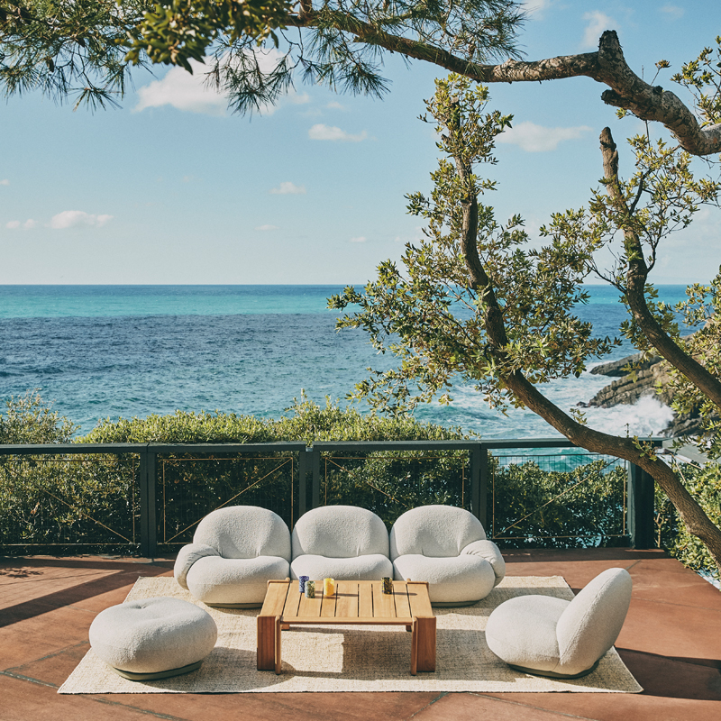 Pouf extérieur Pouf PACHA OUTDOOR pivotant Libera 001 GUBI