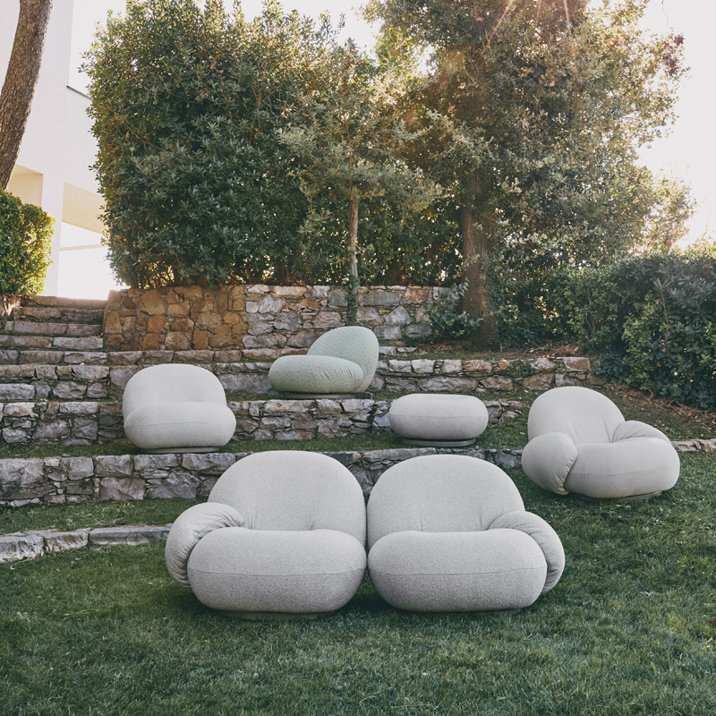 Pouf extérieur Pouf PACHA OUTDOOR pivotant Libera 001 GUBI