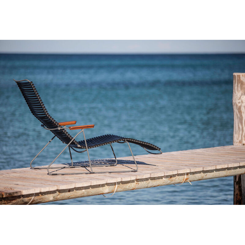 Bain de soleil, chaise longue et hamac Sunlounger CLICK Bleu clair HOUE