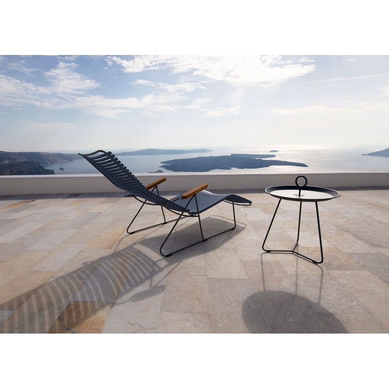 Bain de soleil, chaise longue et hamac Sunlounger CLICK Gris foncé HOUE