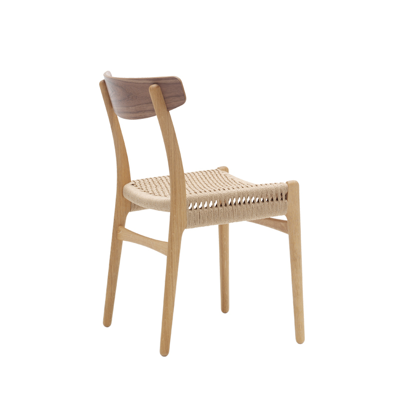 Chaise CH23 Chêne & noyer/ corde naturelle CARL HANSEN