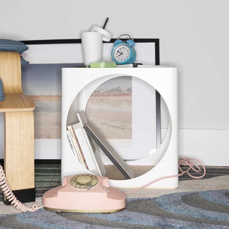 Side Table RING White B-LINE