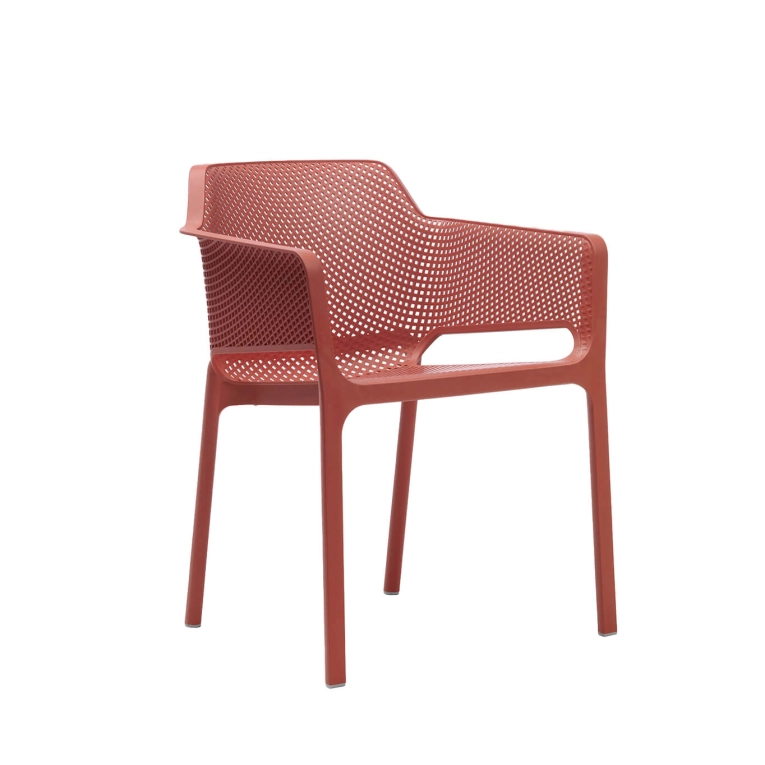 Outdoor Chair and Small Lounge Chair NET Coral NARDI