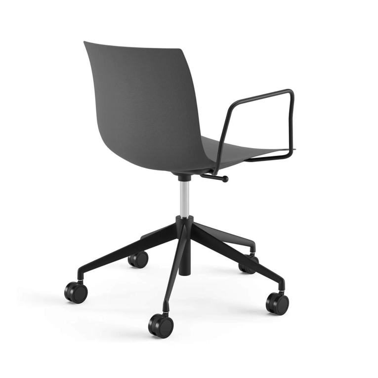 Fauteuil de bureau CATIFA RE 46 5 branches à roulettes Anthracite ARPER