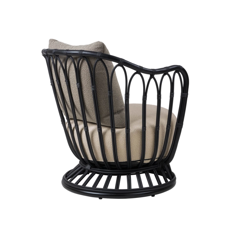 Fauteuil extérieur GRACE OUTDOOR Noir/ Lorkey 43 GUBI